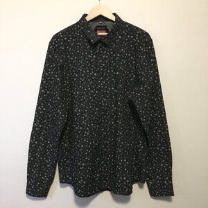 Point Zero Luxury Easy Iron Shirt - Pixel Dot Print Semi Fit Button Down